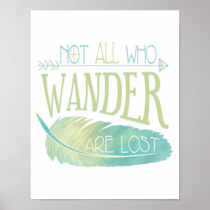 Nicht alle, die wandern, haben das Poster verloren