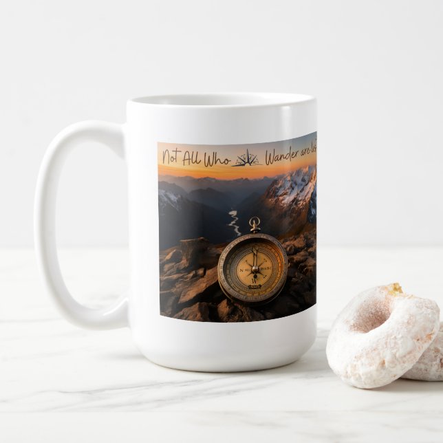 Nicht alle, die wandern, haben die Tasse verloren (Mit Donut)