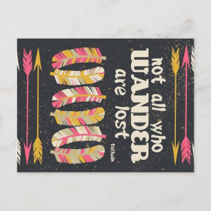 Nicht alle, die wandern, sind auf der Postkarte ve