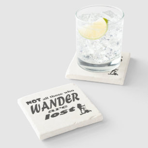 Nicht alle, die wandern, sind Stone-Untersetzer ve Steinuntersetzer