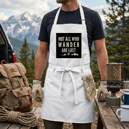Nicht alle, die wandern, sind verloren Bergkunst  Schürze