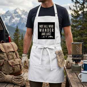 Nicht alle, die wandern, sind verloren Bergkunst  Schürze