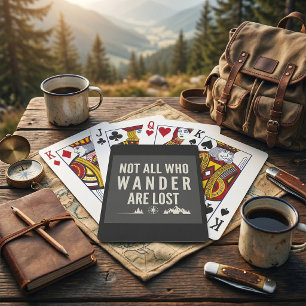 Nicht alle, die wandern, sind verloren Bergkunst  Spielkarten