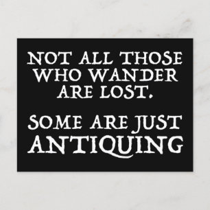 Nicht alle, die wandern, sind verloren. Einige sin Postkarte