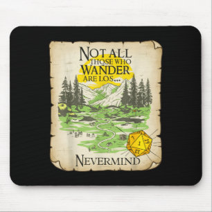Nicht alle, die wandern, sind verloren Funny Maps Mousepad