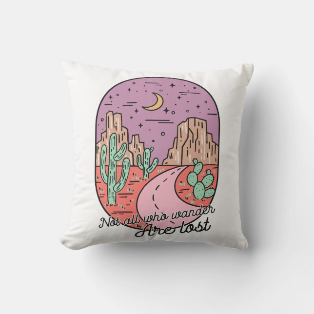 Nicht alle, die wandern, sind verloren kissen (Vorderseite)