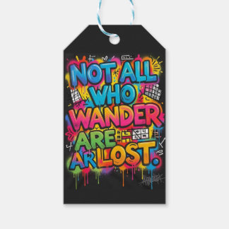 Nicht alle, die wandern, sind verloren Motivations Geschenkanhänger