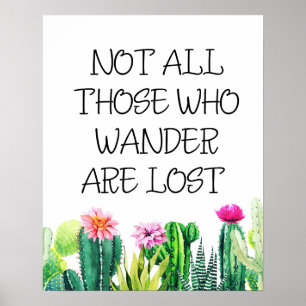 Nicht alle, die wandern, sind verloren poster