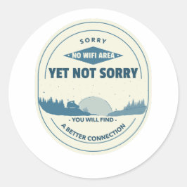 Nicht alle, die wandern, sind verloren. runder aufkleber