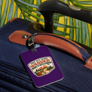 Nicht alle, die wandern, sind verlorenes Gepäcketi Gepäckanhänger