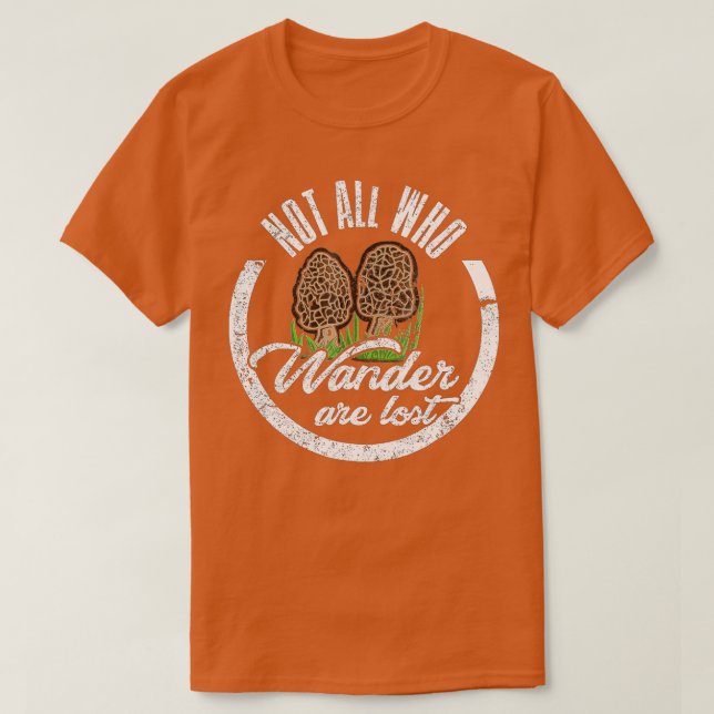 Nicht alle, die wandern, verlieren die Muscheljagd T-Shirt (Design vorne)