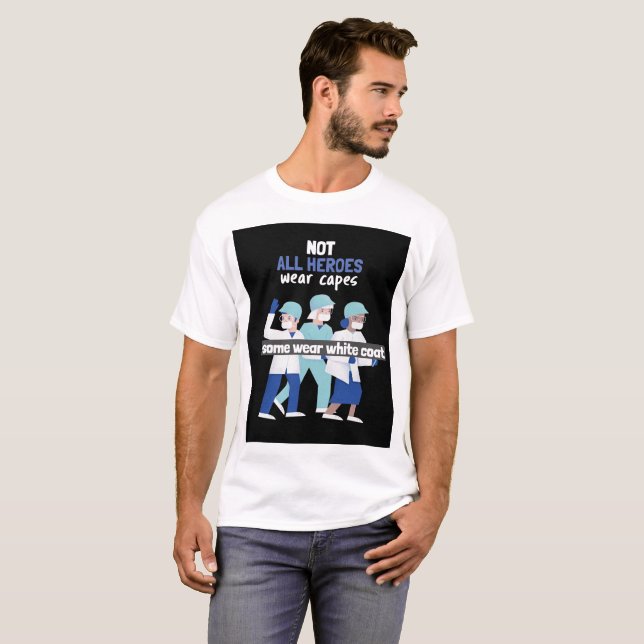 Nicht alle Helden tragen eine Kappe, einige tragen T-Shirt (Vorne ganz)