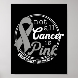 Nicht alle Krebserkrankungen sind rosa, Gehirnkreb Poster