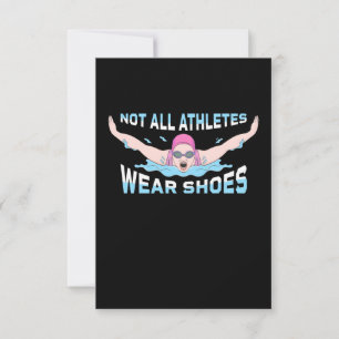 Nicht alle Sportler tragen Schuhe RSVP Karte