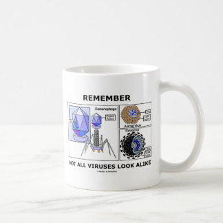 Nicht alle Viren sehen ähnlich aus (Virologie) Kaffeetasse