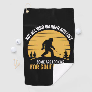 Nicht alle Wanderer sind verloren Golfball Club Bi Golfhandtuch