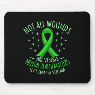 Nicht alle Wunden sind erkennbar für das Bewusstse Mousepad