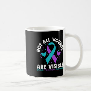 Nicht alle Wunden sind erkennbar Selbstmordbewusst Kaffeetasse