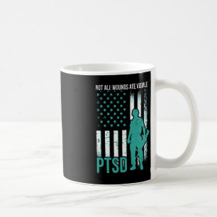 Nicht alle Wunden sind sichtbar - PTBS-Bewusstsein Kaffeetasse