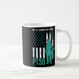 Nicht alle Wunden sind sichtbar - PTSD-Bewusstsein Kaffeetasse