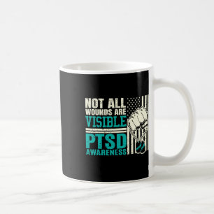 Nicht alle Wunden sind sichtbar - PTSV-Bewusstsein Kaffeetasse