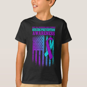 Nicht alle Wunden sind sichtbar Suizidprävention T-Shirt