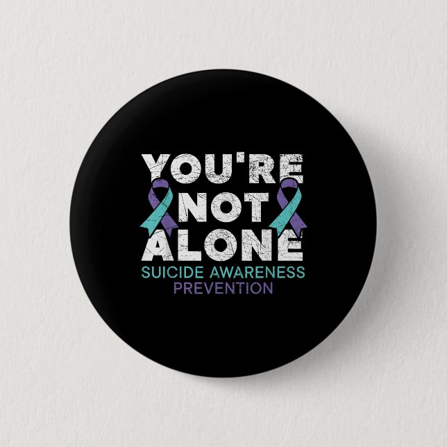 Nicht allein Depression Suizidprävention Button (Vorderseite)