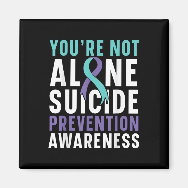 Nicht allein Depression Suizidprävention Magnet (Vorne)