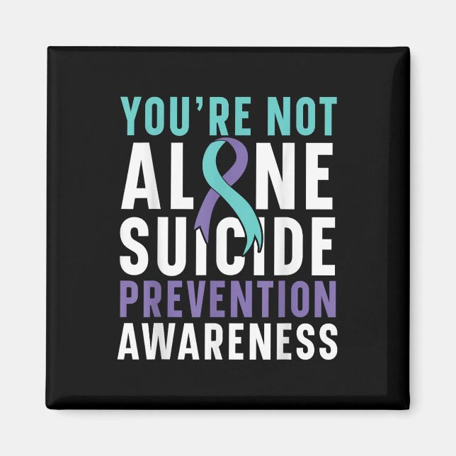 Nicht allein Depression Suizidprävention Magnet (Vorne)