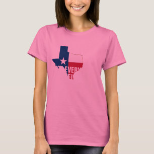 Nicht alles ist flach im texas Brustkorb Spaß T-Shirt