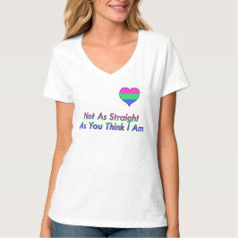 "Nicht als gerade" Polysexual/Polyromantic Shirt