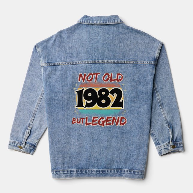 Nicht alt, aber Legende 1982 Jeansjacke (Rückseite)