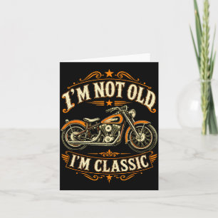 Nicht alt Clic Lustiger Motorrad Biker Vatertag Karte