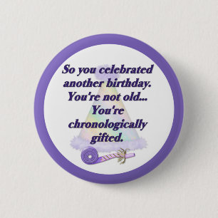 Nicht alt Geburtstag Button