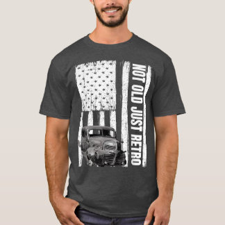 Nicht alt nur Vintage US-Flagge Lieferwagen LKW L T-Shirt