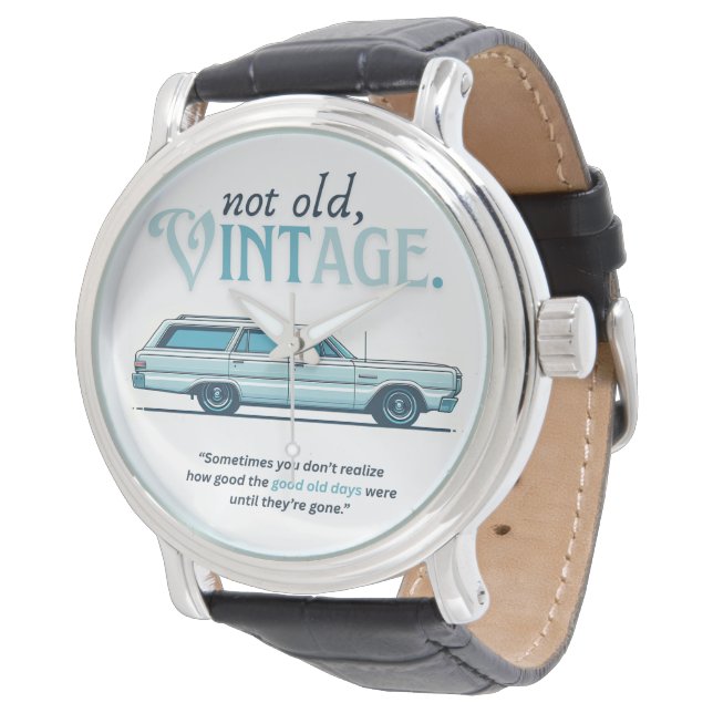 Nicht alt, Vintag (StationWagons) Armbanduhr (Schrägansicht)