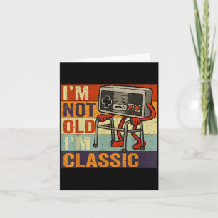 Nicht alter klassischer lustiger alter Gamer Gamin Karte