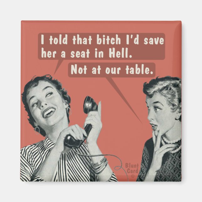 Nicht an unserem Tisch. Magnet (Vorne)