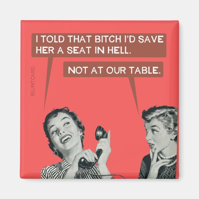 Nicht an unserem Tisch. Magnet (Vorne)