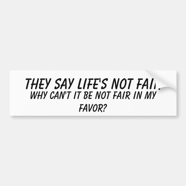 Nicht angemessener Autoaufkleber (Vorne)