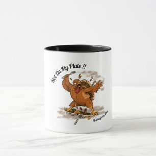 Nicht auf meinem Teller! Personalisierter Thanksgi Tasse