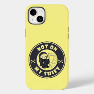 Nicht auf meiner Schicht Grim Sensenmann Halloween Case-Mate iPhone 14 Plus Hülle