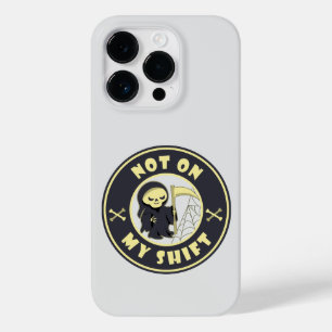Nicht auf meiner Schicht Grim Sensenmann Halloween Case-Mate iPhone 14 Pro Hülle