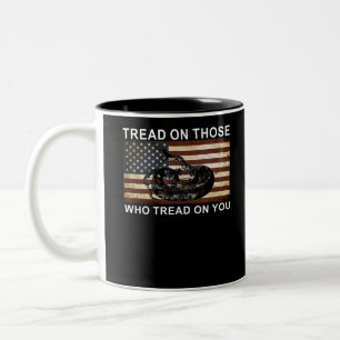 nicht auf mich treten zweifarbige tasse