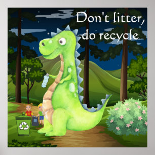 Nicht aufhören, Drache Recycle Poster