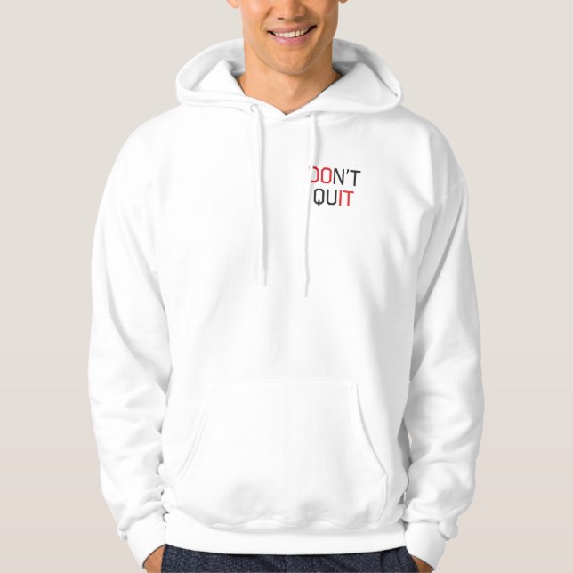 Nicht aufhören hoodie (Vorderseite)