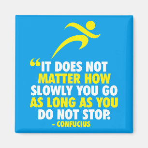 NICHT AUFHÖREN. Marathon Workout Motivierend Magnet