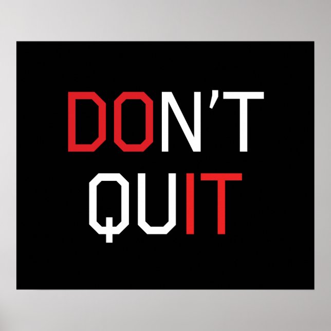 Nicht aufhören poster (Vorne)