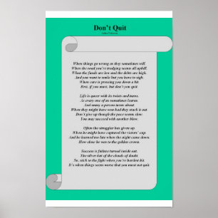 Nicht aufhören poster