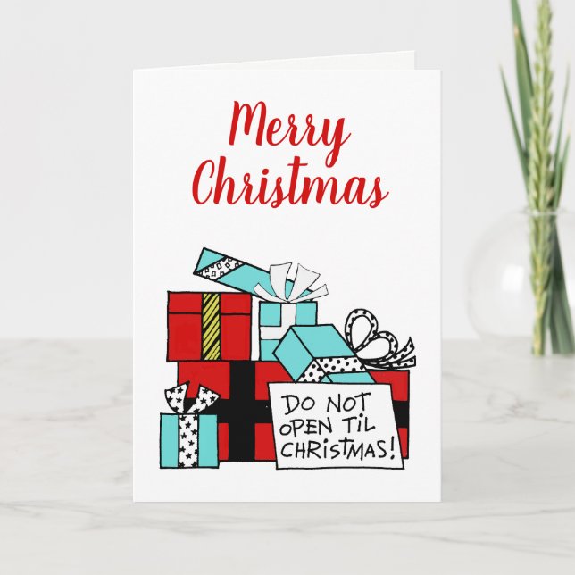 Nicht aufmachen bis Weihnachten Weihnachten Weihna (Vorderseite)